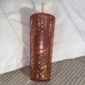 STARBUCKS // Pink Fluorescent Tumbler